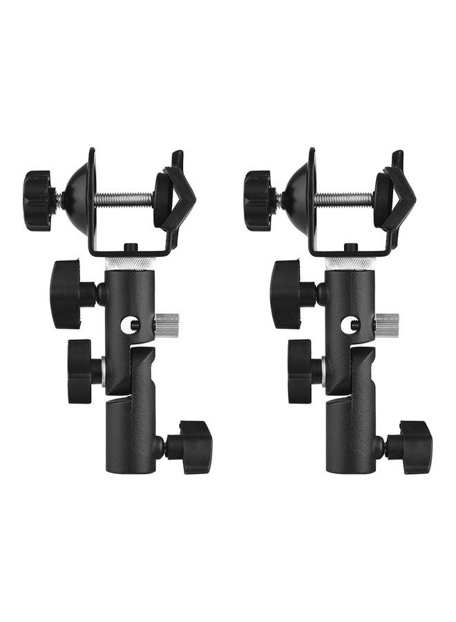Generic 2-Piece Multi-Functional C-Clamp Clip Mount Set Black  - Image 3