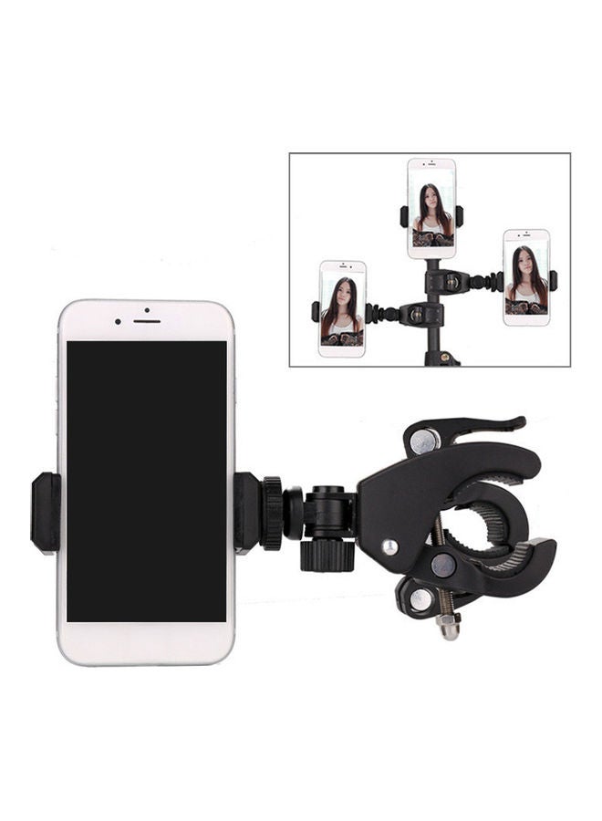 حلقة إضاءة LED للتصوير الفوتوغرافي مع حامل أسود/ أبيض - Image 4