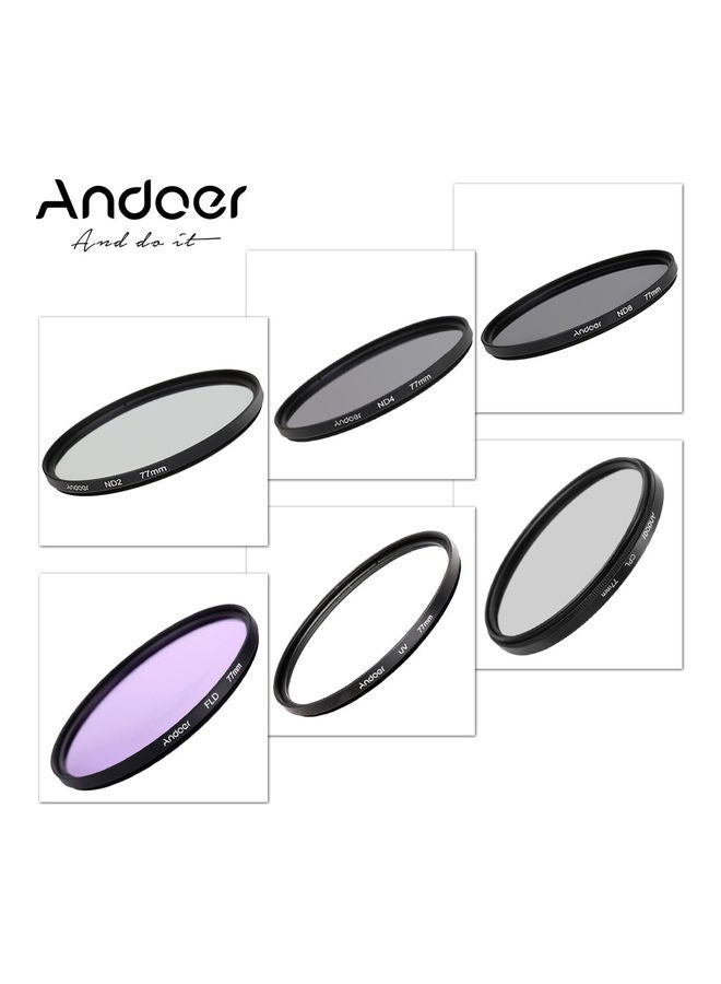ANDOER 10-Piece Photography Filter Kit Black/Clear/White  - Image 2