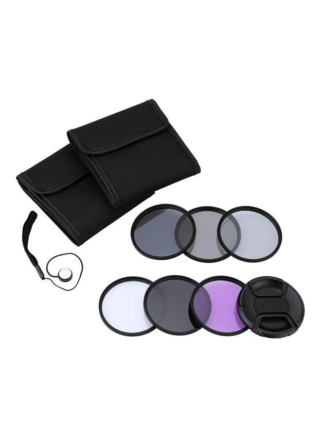 ANDOER 10-Piece Photography Filter Kit Black/Clear/White  - Image 1