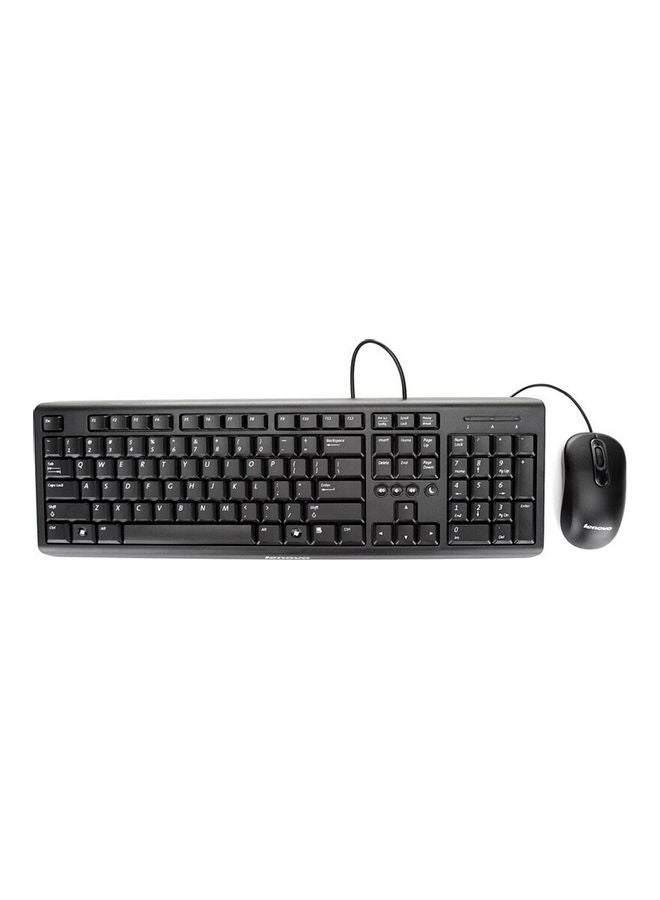 Generic Wired Keyboard and Mouse Combo Black  - Image 3