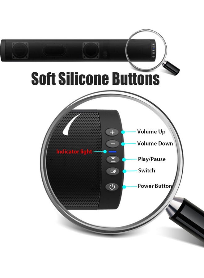 Wireless Bluetooth Speaker Soundbar Black - Image 4