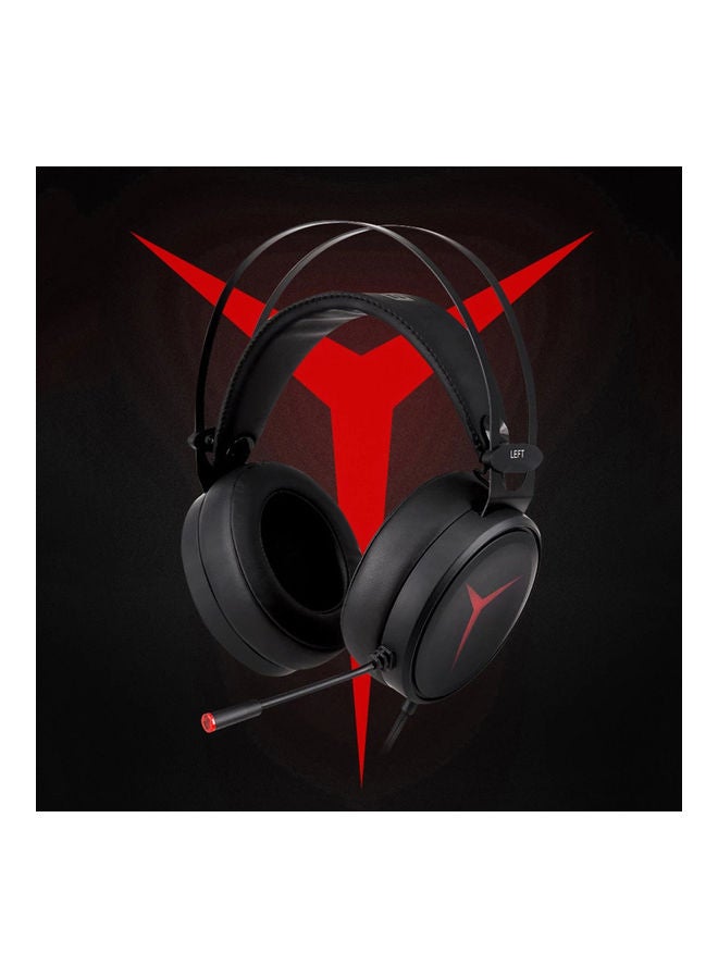 Lenovo Y360 Wired Professional Gaming Headset With Microphone Black/Red - Image 4