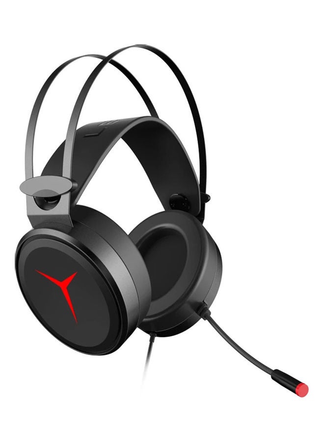 Lenovo Y360 Wired Professional Gaming Headset With Microphone Black/Red - Image 1