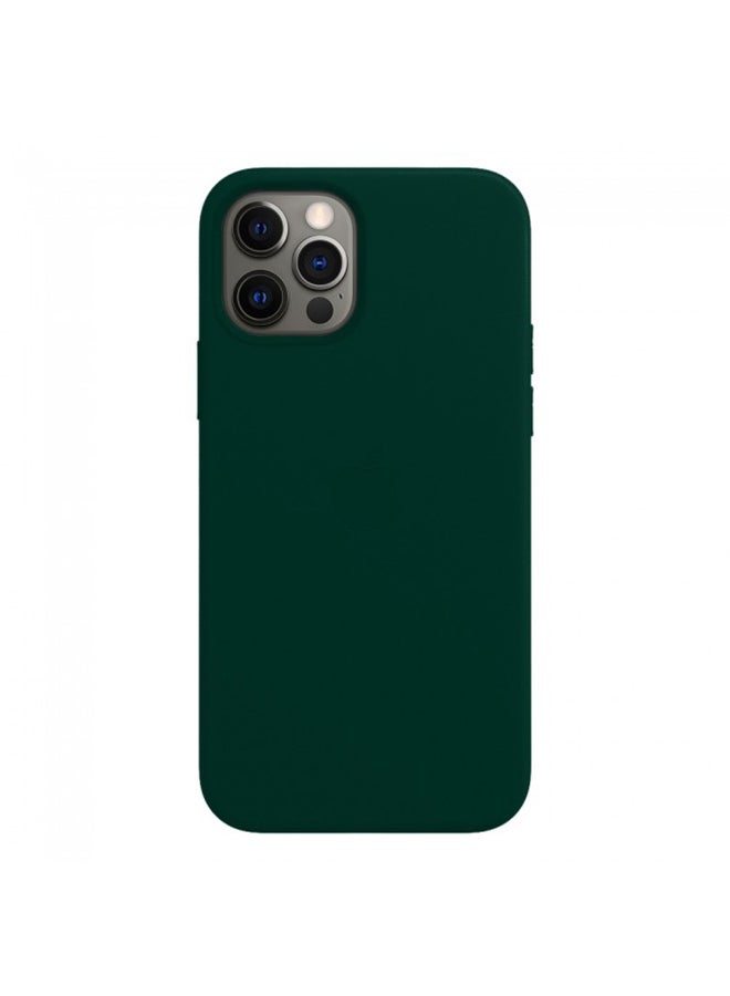 Leather Case Cover With Magsafe For Iphone 12 Pro Green - Image 2