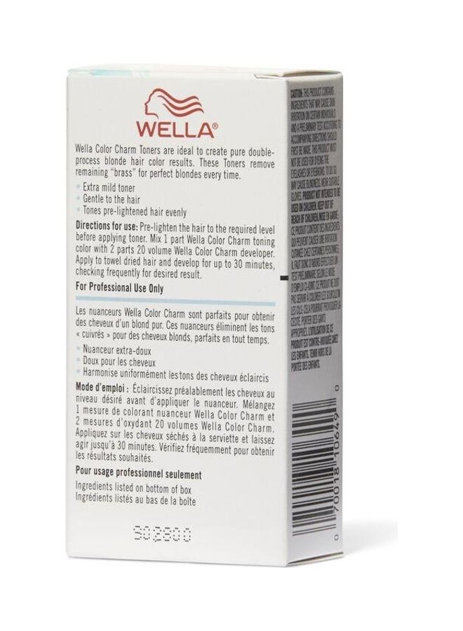 WELLA - 2-Piece Color Charm Permanent Liquid Hair Toner T14 with CC Cream 20 Developer Pale Ash Blonde Toner (42ml) and Developer (107ml) - Image 1