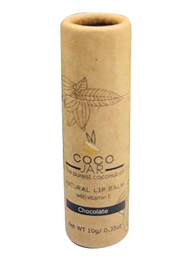 Coco Jar Natural Lip Balm - Chocolate Brown 10grams  - Image 1