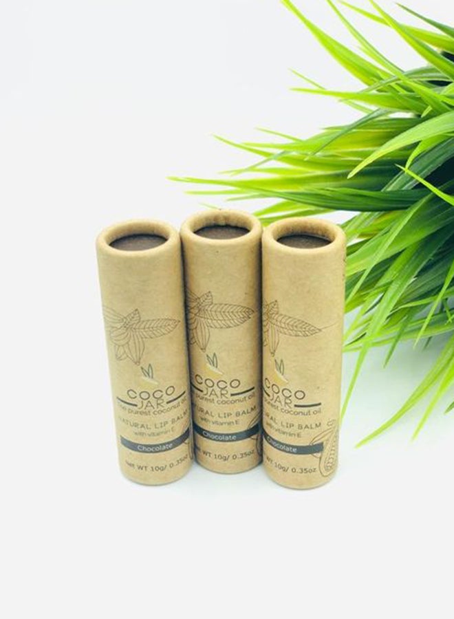 Coco Jar Natural Lip Balm - Chocolate Brown 10grams  - Image 2