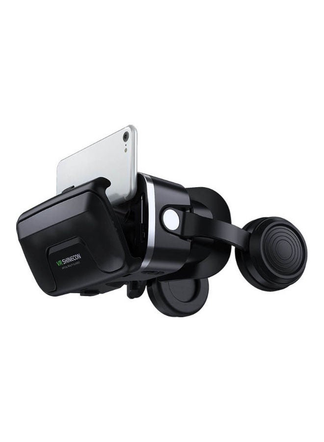 VR SHINECON Virtual Reality 3D Glasses Black - Image 2