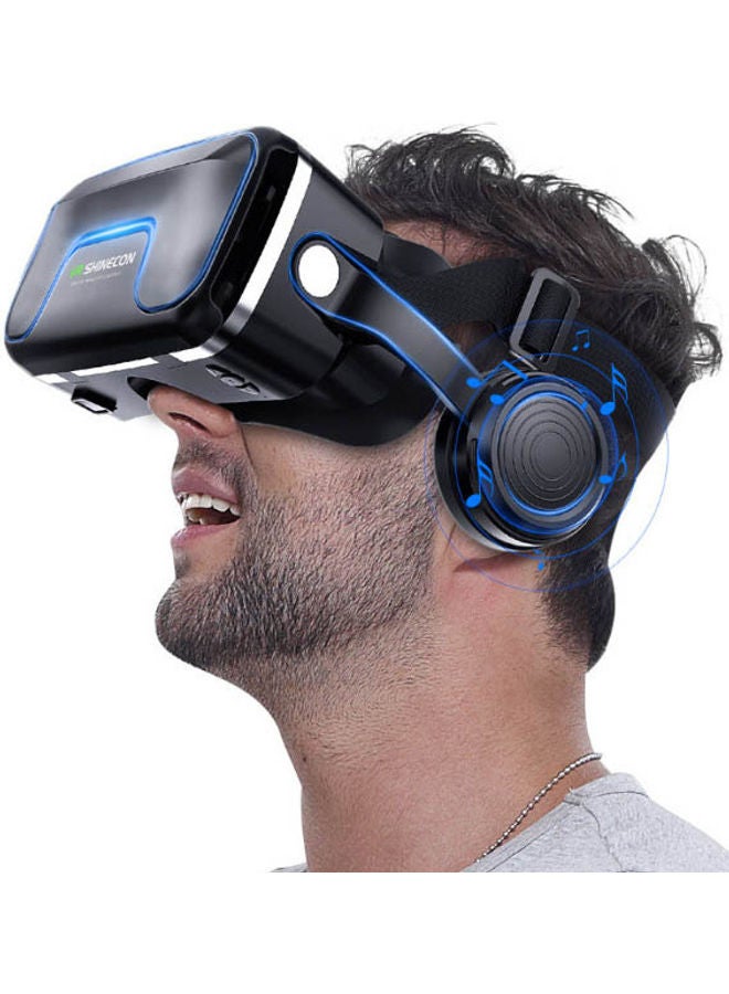 VR SHINECON Virtual Reality 3D Glasses Black - Image 3