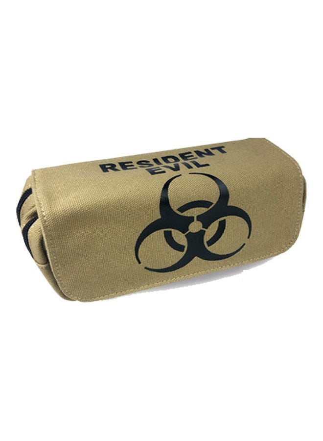 حافظة أقلام مطبوعة بتصميم مستوحى من فيلم "Resident Evil" أخضر/أسود - Image 1