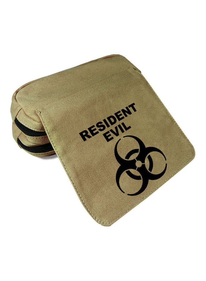 حافظة أقلام مطبوعة بتصميم مستوحى من فيلم "Resident Evil" أخضر/أسود - Image 3