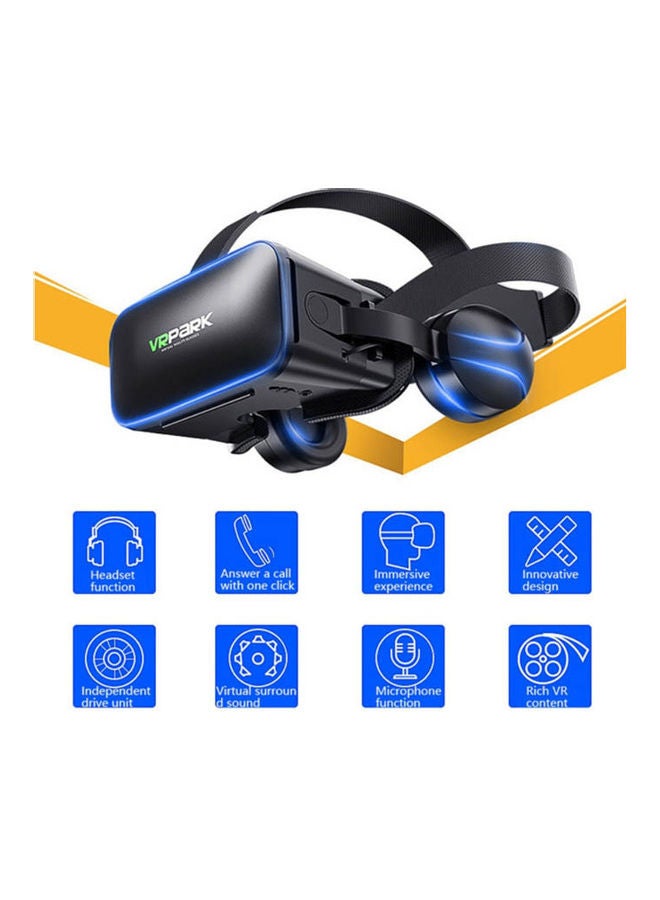 VRPARK Virtual Reality 3D Glasses Black - Image 2
