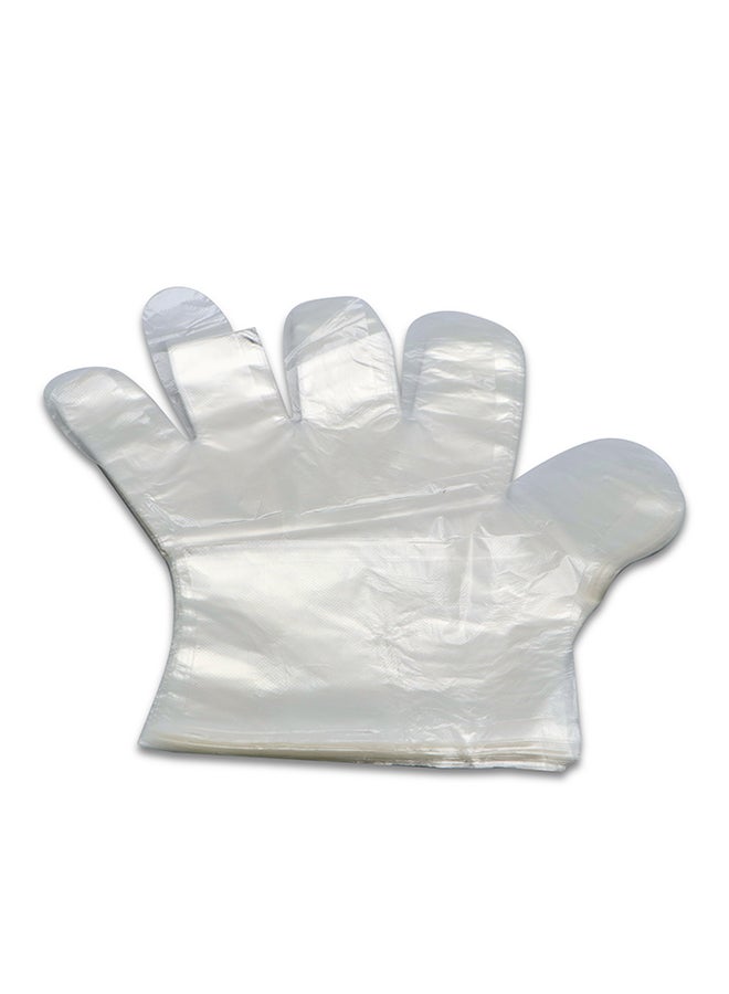 Pack of 100 Pieces Disposable Gloves Transparent 100grams - Image 1