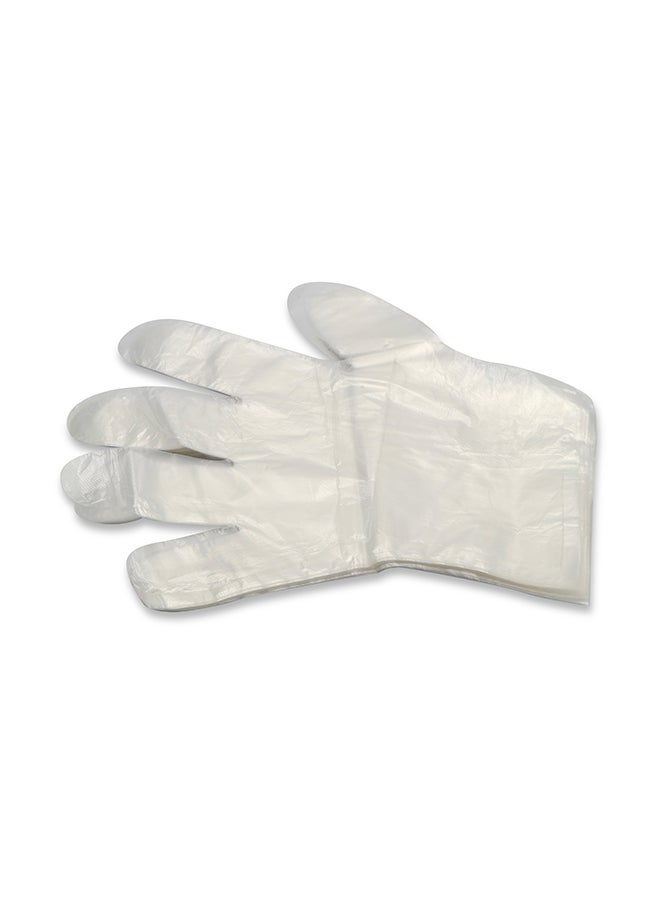 Pack of 100 Pieces Disposable Gloves Transparent 100grams - Image 3