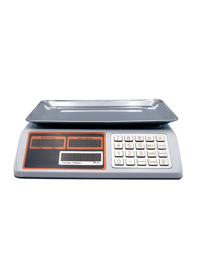 Digital Pricing Scale Grey 33.5 x 10.8 x 34.5cm  - Image 1