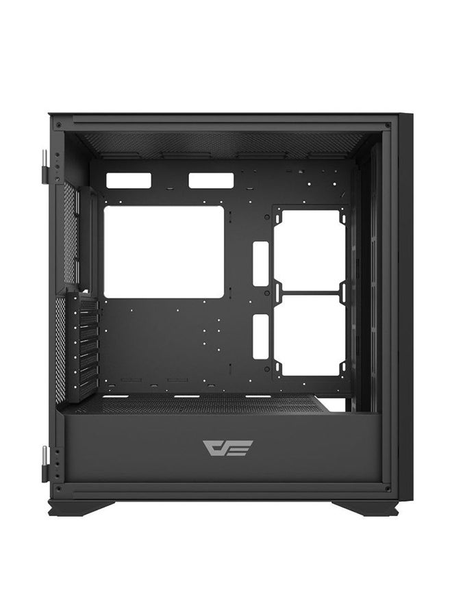 aigo - Darkflash DLX21 Mesh & Iron TYPE-C Dual Magnetic Door ATX Tempered Glass Case with 3 RGB Fans - Image 1
