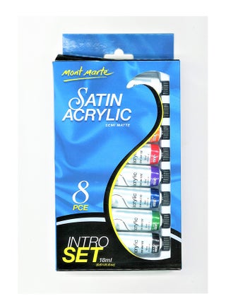 8-Piece Satin Acrylic Intro Set Multicolour - v1611735333/N42354991A_1