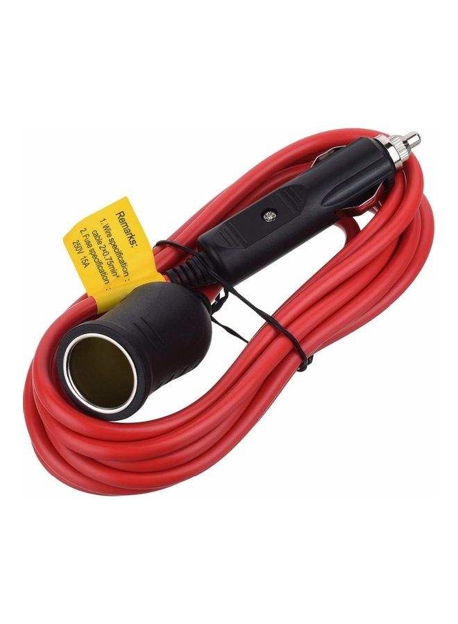 12V/24V Extension Cord with Lighter Plug Socket - Image 3