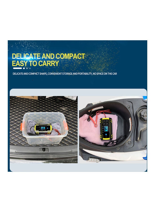 12V 24V Motorcycle & Car Battery Charger with LCD Display - Image 4