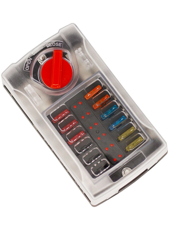 Generic - 12-Way LED Blade with ATC Fuse Box with Negative Bus Bar - Image 1