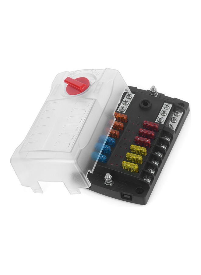 Generic - 12-Way LED Blade with ATC Fuse Box with Negative Bus Bar - Image 1