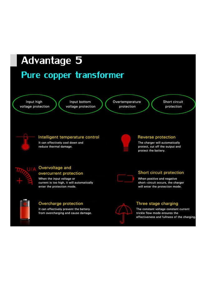 12V 2A Car Motorcycle Charger