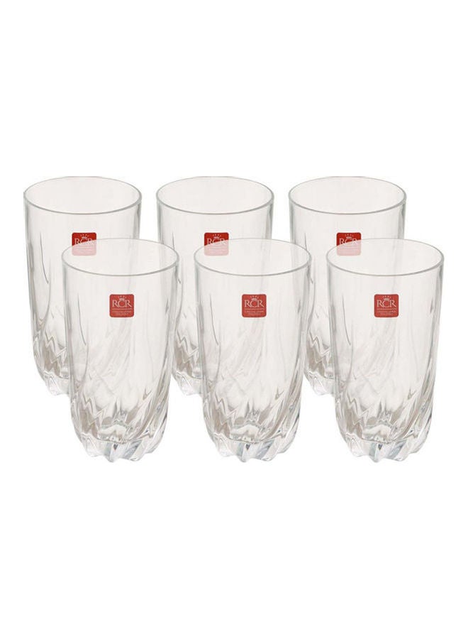 RCR Trix Crystal Cup Set 6 Pieces Clear 470ml 