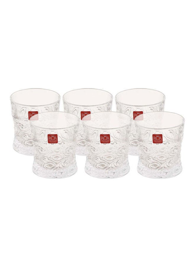 RCR Soul Crystal Cup Set, 6 Pieces Clear 320ml 