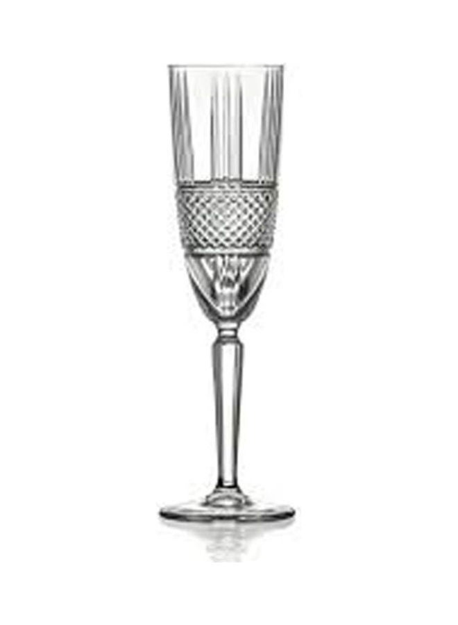 RCR - BRILLANTE FLUTES Goblet Set 18 cl 6.26 oz Clear 6.26ounce - Image 1