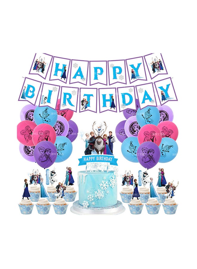 Frozen Theme Birthday Party Decoration And Balloon Set - Image 1
