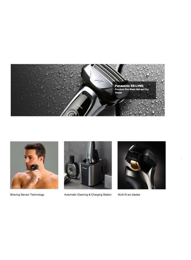 Panasonic Wet And Dry 5-Blade Electric Shaver With Multi Flex 5D Head, Made In Japan With Cleaning And Charging Stand For Men, Es-Lv9Q Multicolour 18.5x24x11.5cm  - Image 3