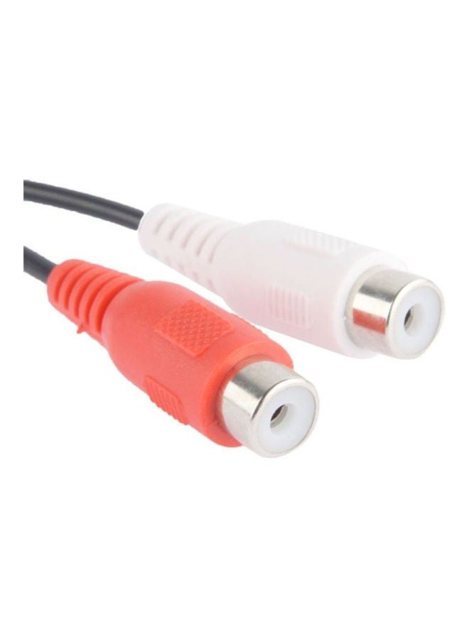 BTMAX 2 RCA AV Female To 1 RCA Male Y Splitter Video Cable 26.5centimeter Black/Red/White - Image 4