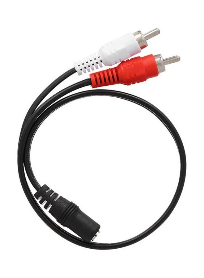 BTMAX 3.5mm Female To 2 RCA Male Stereo Adapter black - Image 4