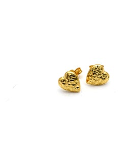 Gold Zone 18K Real Gold Small Heart Earring Set  - Image 1