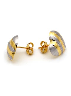 Gold Zone 18k Real Gold Small Heart Earring Set  - Image 2