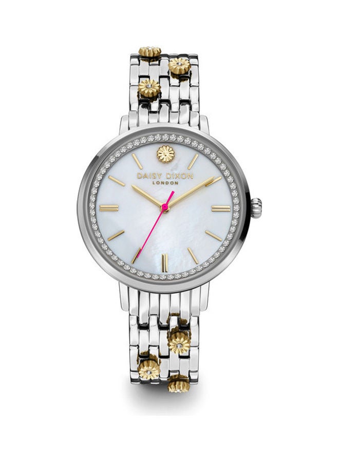 DAISY DIXON LONDON - Women's Silver Bracelet Wrist Watch With White Mother Of Pearl Dial Kendall #24 DD158SM - 38 mm - Silver - Image 1