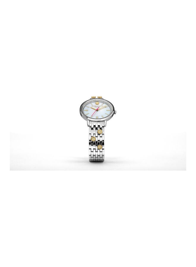 DAISY DIXON LONDON - Women's Silver Bracelet Wrist Watch With White Mother Of Pearl Dial Kendall #24 DD158SM - 38 mm - Silver - Image 1