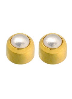 Caflon Cabochon Pearl Gp Studs 