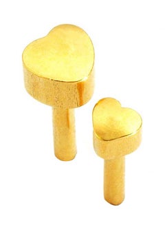 Caflon Mini Heart Shaped Gp Studs 