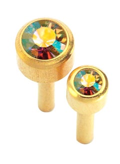 Caflon B Stone Rock Crystal Gp Studs 