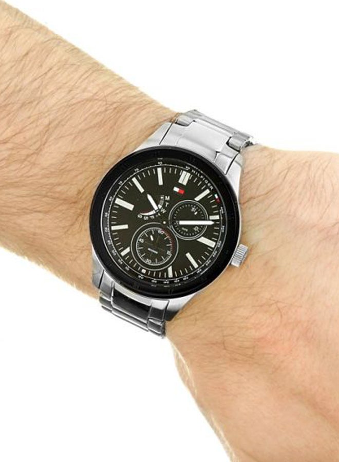 TOMMY HILFIGER Men's Austin Round Shape Stainless Steel Analog Wrist Watch 44 mm - Silver - 1791639  - Image 5