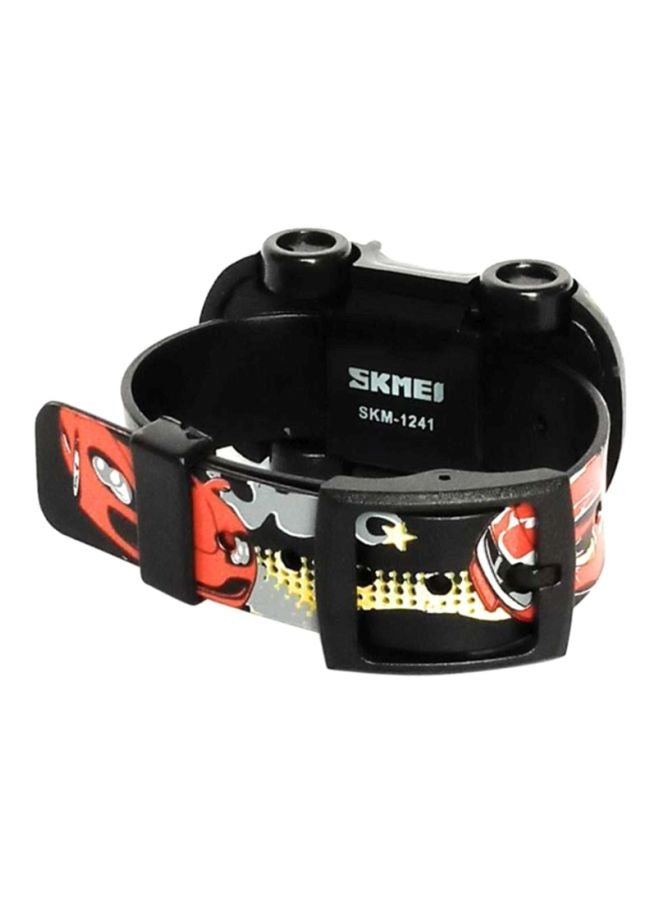 سكمي Boys' Water Resistant Digital Wrist Watch 1241 - 28 mm - Black - Image 2