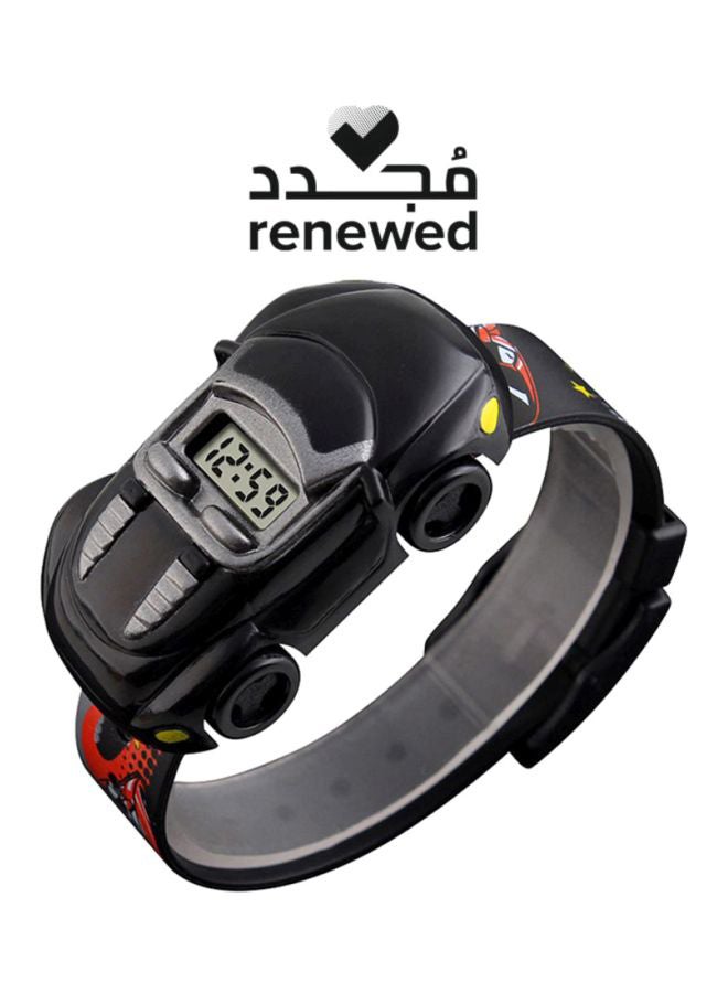 سكمي Boys' Water Resistant Digital Wrist Watch 1241 - 28 mm - Black - Image 3