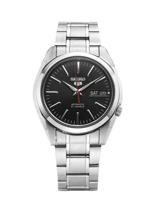 Seiko Men's Round Shape Stainless Steel Analog Wrist Watch 37 mm - Silver - SNKL45J1  - Image 1