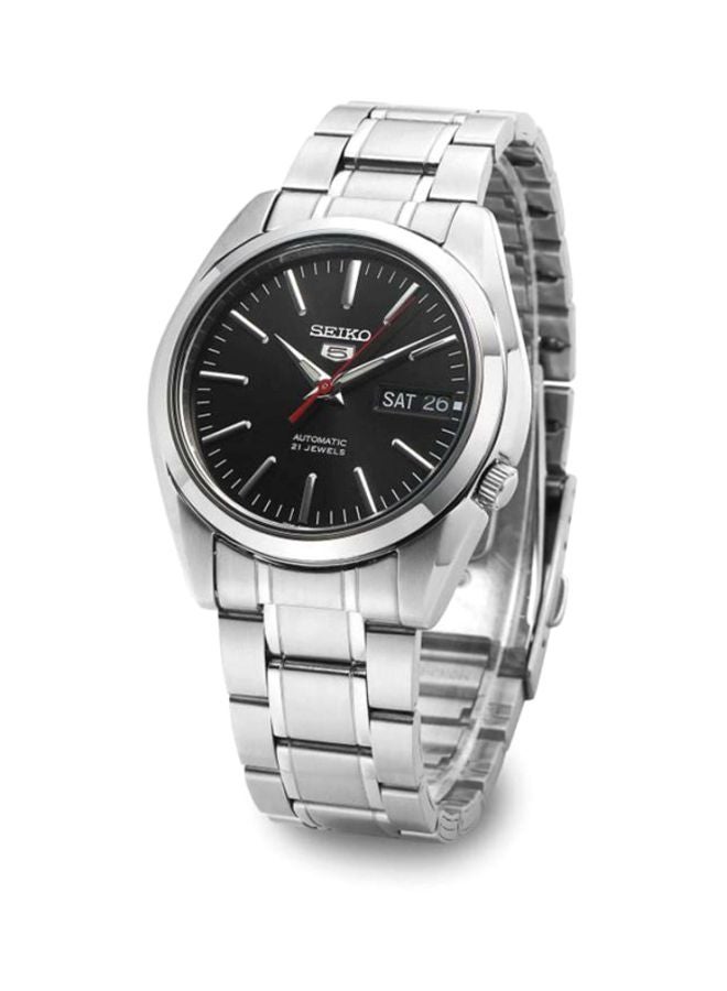 Seiko Men's Round Shape Stainless Steel Analog Wrist Watch 37 mm - Silver - SNKL45J1  - Image 4