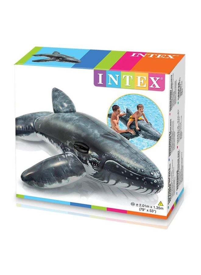 INTEX - Realistic Whale Ride-On Pool Float 2.01x1.35meter - Image 1
