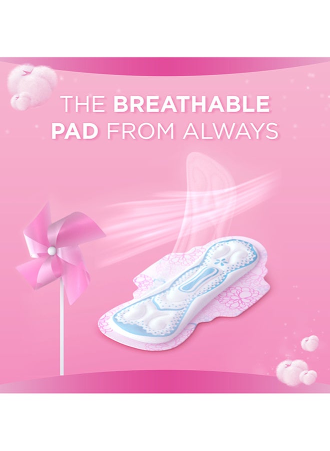 Always - Cotton Skin Love Sanitary Large Thick Pads 10 Count White - Image 1