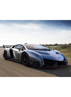 Canvas Car Race 4K Wallpaper Multicolour 50X40cm