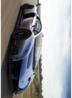 Canvas Car Race 4K Wallpaper multicolour 50X70cm